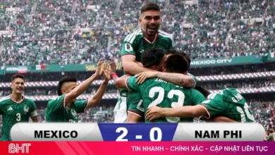 تغلبت المكسيك على جنوب إفريقيا في مباراة شهدت ثلاث بطاقات حمراء في اليوم الافتتاحي لكأس العالم.