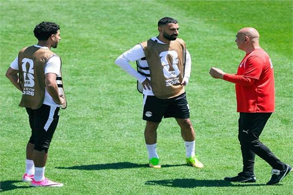 منتخب مصر يواصل تدريباته بملعب جونزاجا استعدادا لمباراة بلجيكا