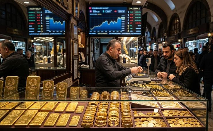 الذهب يتداول عند مستويات مرتفعة مع بداية الأسبوع مسجلاً 6080 ليرة للجرام