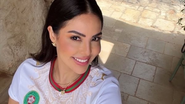 نينا مغربي تحتفل بتأهل أسود الأطلس إلى دور الـ8 في كأس العالم بإطلالة مميزة