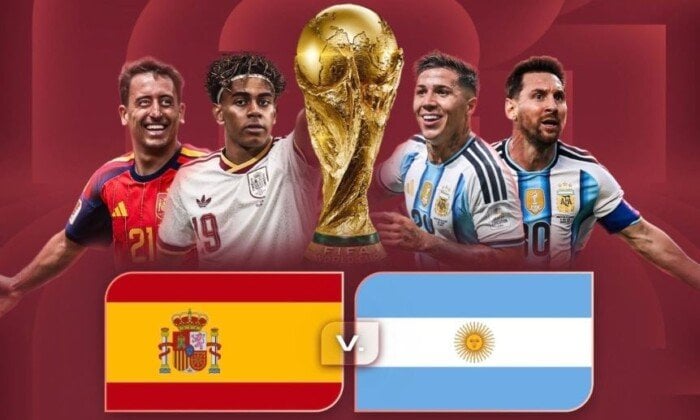 موعد مباراة إسبانيا والأرجنتين والقنوات الناقلة لنهائي كأس العالم 2026