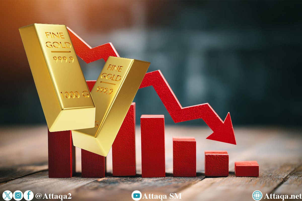 انخفاض أسعار الذهب بمقدار ستة دولارات مع تصاعد المخاوف من ارتفاع التضخم