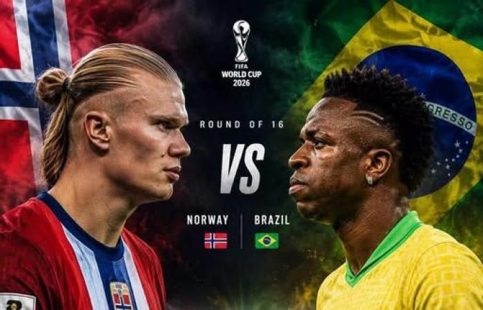 موعد مباراة البرازيل والنرويج في كأس العالم والقنوات الناقلة والمعلق
