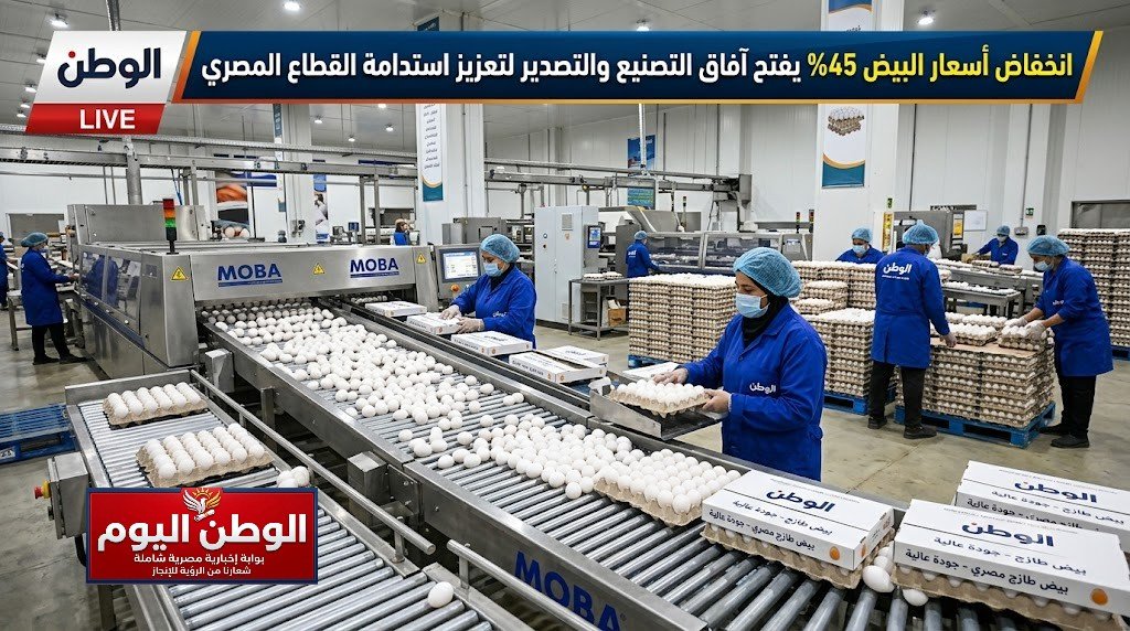 تراجع أسعار البيض 45 بالمئة يفتح آفاق التصنيع والتصدير لتعزيز استدامة قطاع الإنتاج الداجني المصري