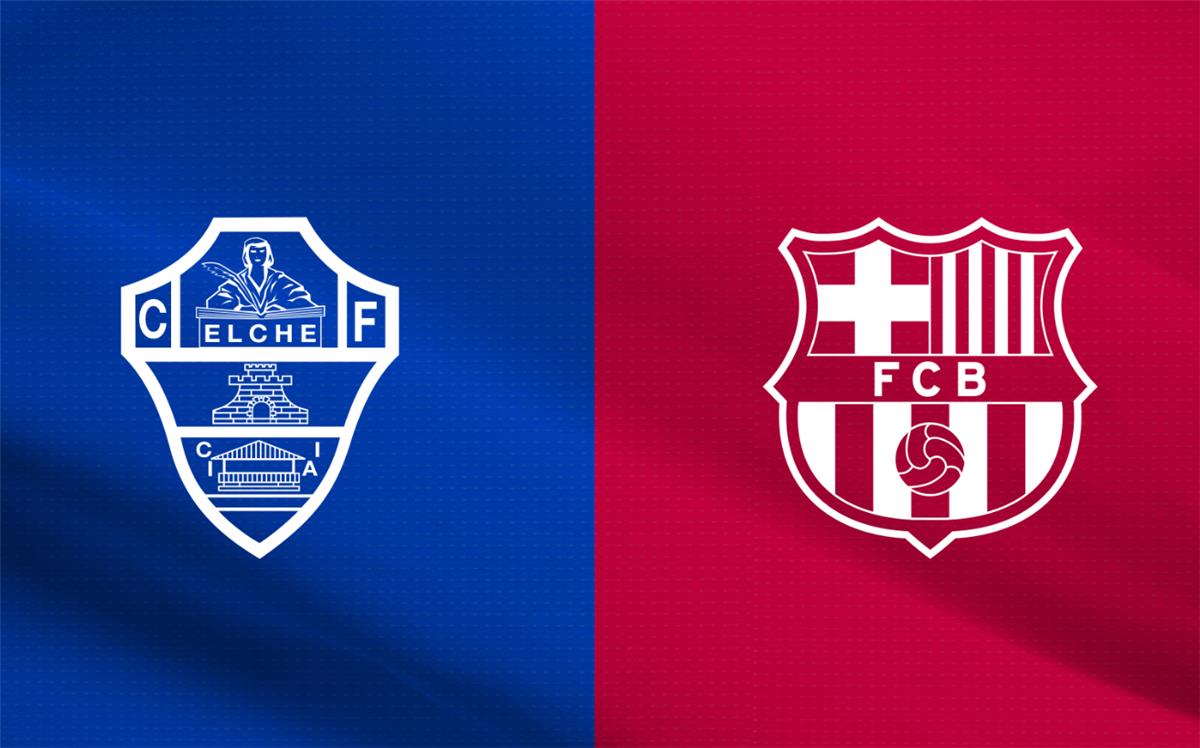 موعد مباراة برشلونة وإلتشي اليوم في الدوري الإسباني والقنوات الناقلة ومعلق اللقاء