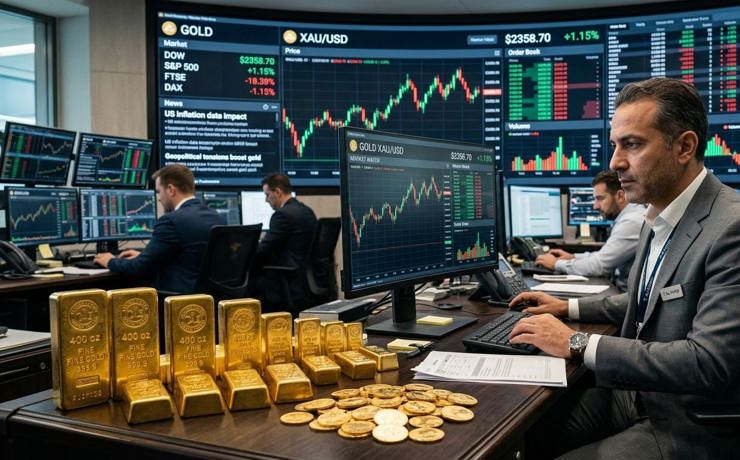 الذهب يواصل مكاسبه مع تراجع المخاوف العالمية
