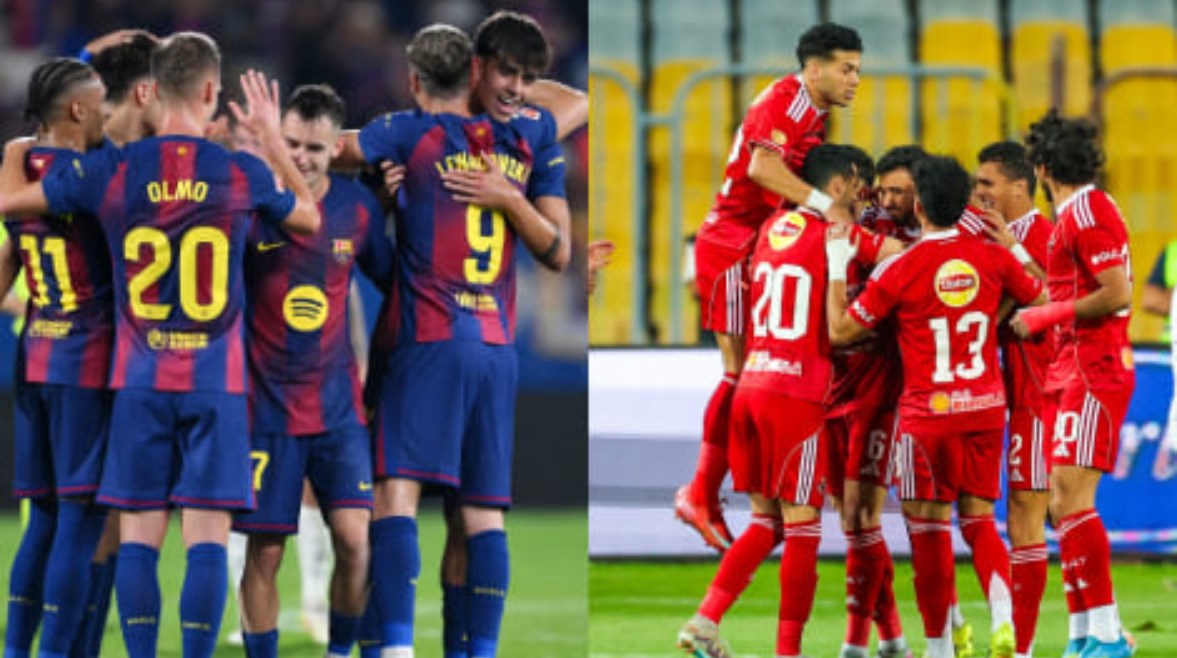 موعد مباراة الأهلي وبرشلونة والقنوات المجانية الناقلة للقاء