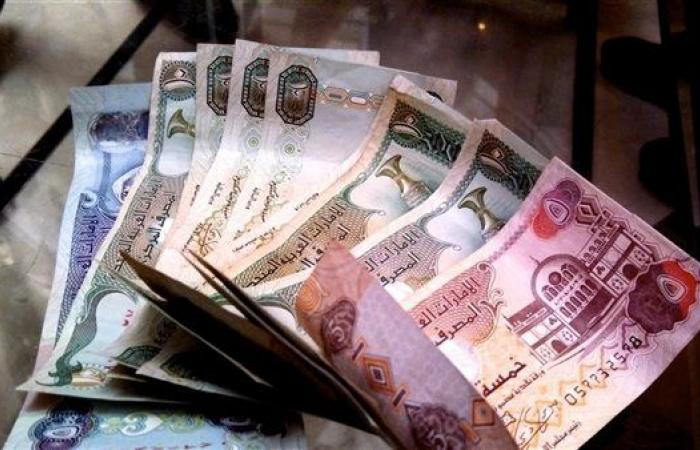 استقرار سعر الدرهم الاماراتي أمام الجنيه في البنك المركزي اليوم الأحد