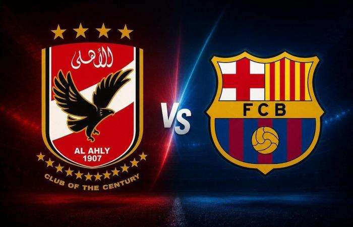 موعد والقنوات الناقلة لمباراة الأهلي وبرشلونة في كأس خوان جامبر
