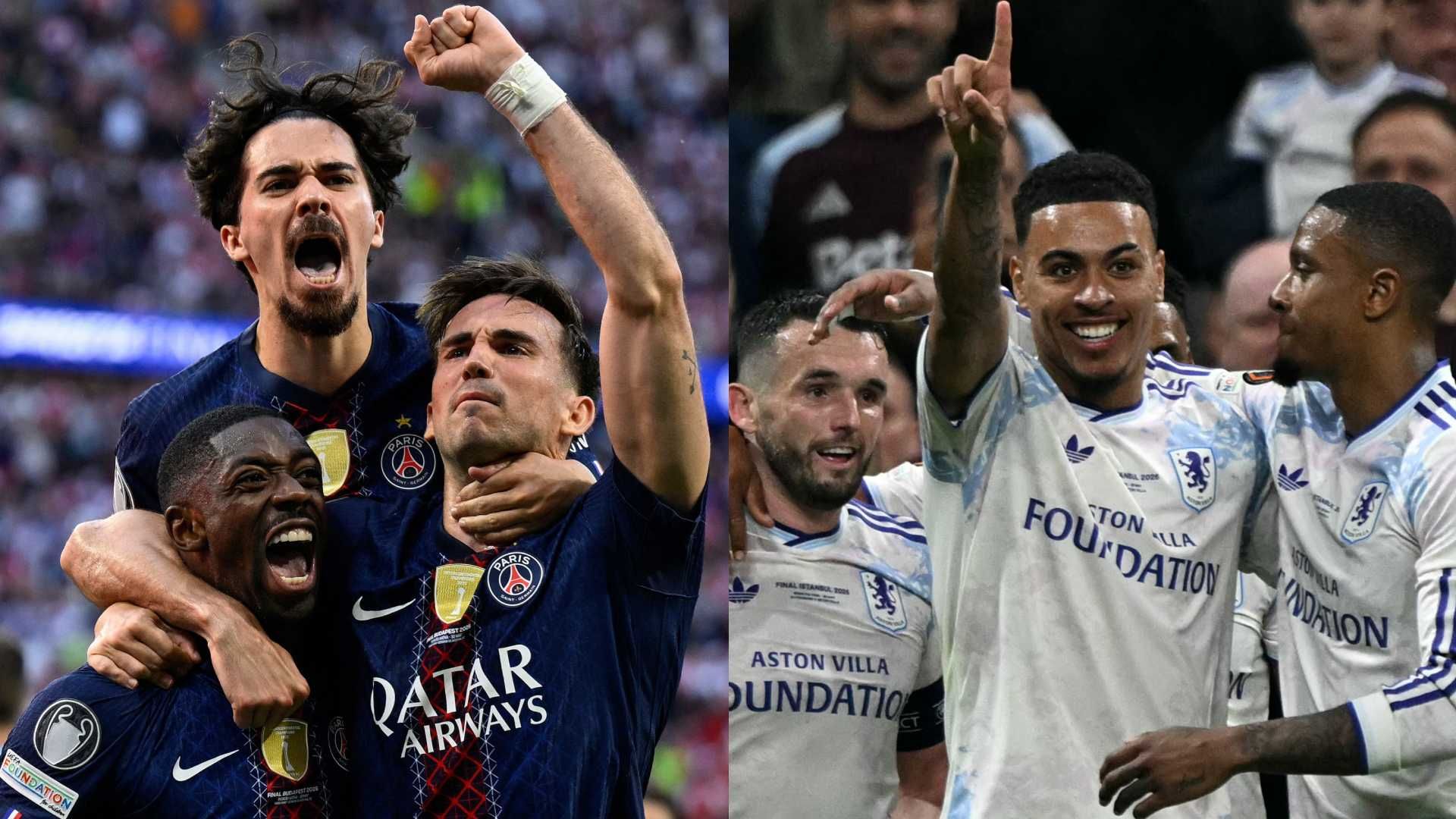 موعد مباراة باريس سان جيرمان وأستون فيلا في السوبر الأوروبي 2026 والقنوات الناقلة وكافة التفاصيل