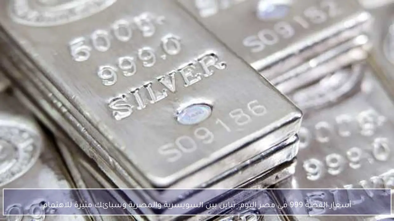 تحديث أسعار الفضة 999 في مصر اليوم وتفاوت ملحوظ بين السبائك السويسرية والمصرية في الأسواق